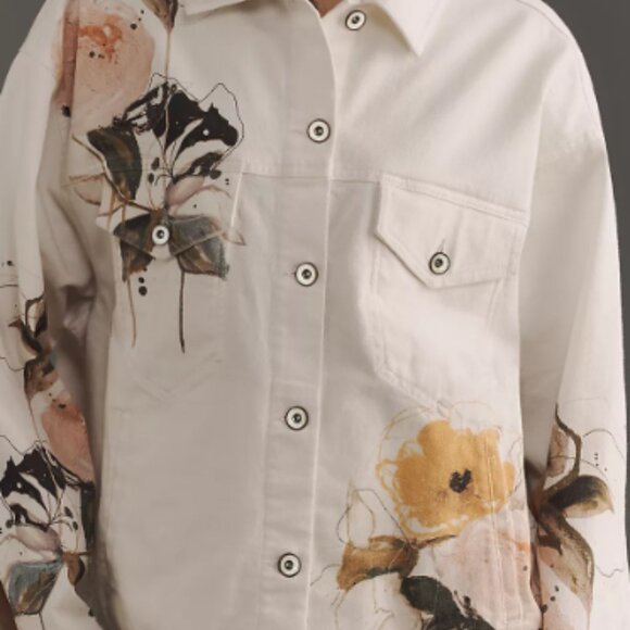 Weston Denim Boyfriend Jacket by Pilcro: Leigh Viner Edition - Size Small - NWT - Picture 5 of 8